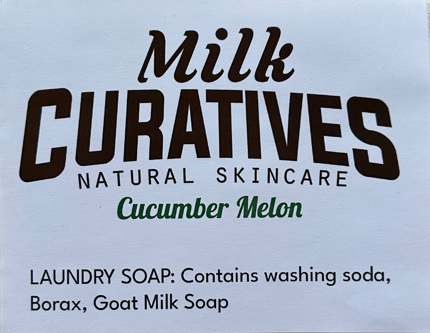 Cucumber Melon Goat Milk Laundry Soap